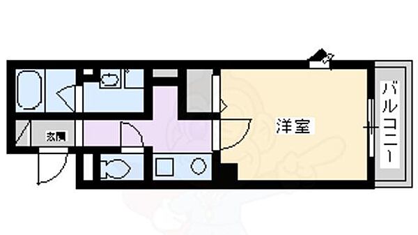 兵庫県尼崎市立花町２丁目(賃貸マンション1K・1階・27.74㎡)の写真 その2