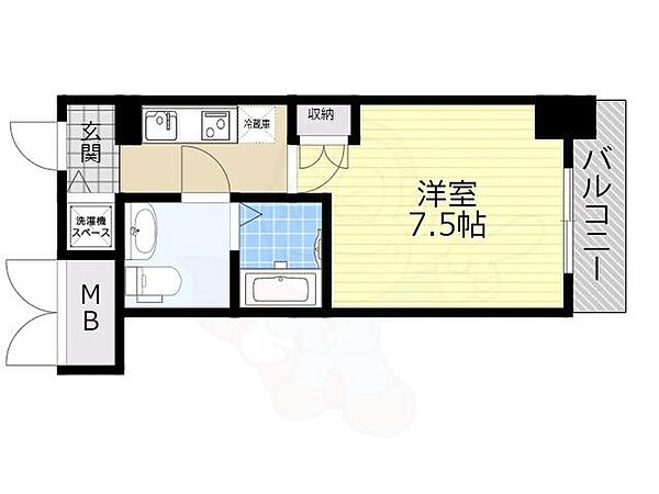 エス・キュート尼崎2 507｜兵庫県尼崎市昭和南通３丁目(賃貸マンション1K・5階・23.50㎡)の写真 その2