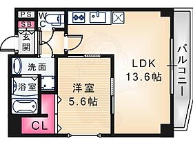 兵庫県尼崎市稲葉荘１丁目（賃貸マンション1LDK・4階・44.96㎡） その2