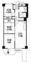 立花グリーンハイツ　5号棟  ｜ 兵庫県尼崎市東難波町１丁目（賃貸マンション3LDK・2階・60.84㎡） その2