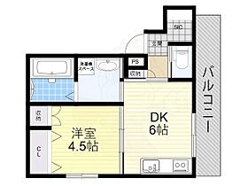 アスピラシオンＪＲ尼崎フロント  ｜ 兵庫県尼崎市長洲中通１丁目（賃貸マンション1DK・4階・33.09㎡） その2