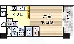 アーバネックス尼崎東難波 ワンルームの間取図画像