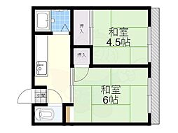東和マンション 2Kの間取図画像