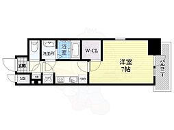 エスプレイスアーバンレジデンス 1Kの間取図画像