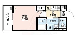 robot home 尼崎センタープール前 1Kの間取図画像