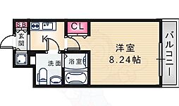 エス・キュート尼崎2 1Kの間取図画像