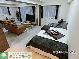 東武伊勢崎線 竹ノ塚駅 徒歩10分の賃貸マンション 4階1LDKのリビング/ダイニング