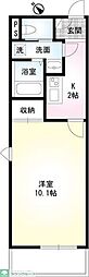 サンヨー 1Kの間取図画像