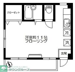 SANGI4 ワンルームの間取図画像