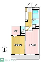 OTT'sHIRO2 1LDKの間取図画像