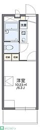 レオパレスMARUKA2 1Kの間取図画像