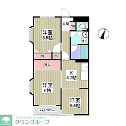 ピュアゴールド 3SDKの間取図画像