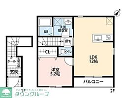 リーブルファイン川口東本郷 1LDKの間取図画像