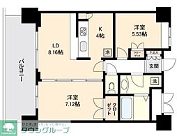 リボンシティコミュニティー 3LDKの間取図画像