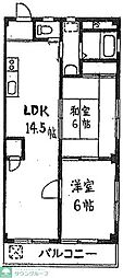 原町油屋レジデンス 2LDKの間取図画像