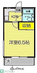 シャルムハイツ 1Kの間取図画像