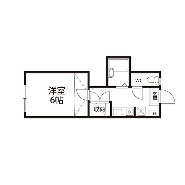 パレス中山 105｜宮城県仙台市青葉区中山5丁目(賃貸アパート1K・1階・20.27㎡)の写真 その2