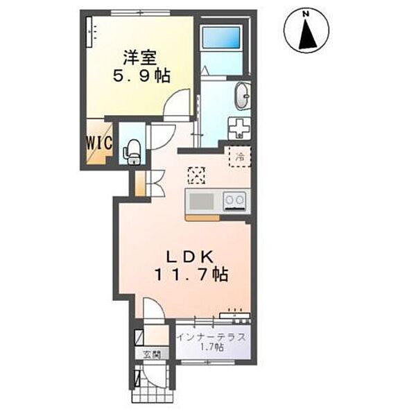 アインタウゼント2 ｜宮城県仙台市青葉区川平4丁目(賃貸マンション1LDK・1階・43.24㎡)の写真 その2