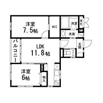 ゾンネモント子平町 502 ｜ 宮城県仙台市青葉区子平町（賃貸マンション2LDK・5階・58.66㎡） その2