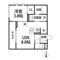 D-ROOM グッチ VII  ｜ 宮城県仙台市太白区長町1丁目（賃貸アパート1LDK・1階・31.60㎡） その2