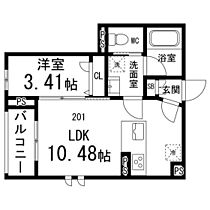 ベレオ五橋 201 ｜ 宮城県仙台市青葉区土樋1丁目（賃貸マンション1LDK・2階・33.14㎡） その2