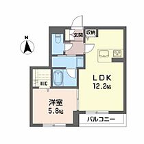 ティエード  ｜ 宮城県仙台市若林区中倉2丁目（賃貸アパート1LDK・2階・43.55㎡） その2