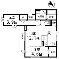 DーROOM二軒茶屋T？T  ｜ 宮城県仙台市若林区二軒茶屋（賃貸アパート2LDK・1階・50.62㎡） その2