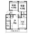 仙台中山団地3号棟3階5.2万円
