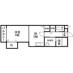 ベルラ234 1DKの間取図画像