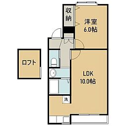 キャステール砂押 1LDKの間取図画像