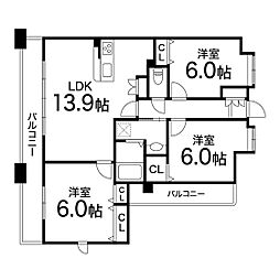 間取図画像 3LDK