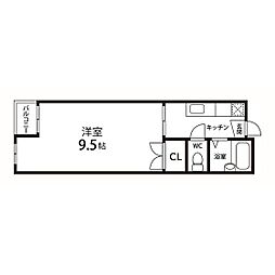 collina 1Kの間取図画像