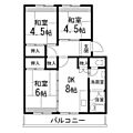 仙台中山団地4号棟1階5.2万円