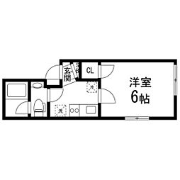 MAISONDELAPIS 1Kの間取図画像
