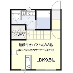 ラ・コッリーナ青葉 1Kの間取図画像