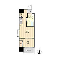 S-FORT青葉上杉 1LDKの間取図画像