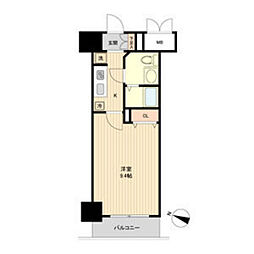 ノーブルプレイス北四番丁 1Kの間取図画像