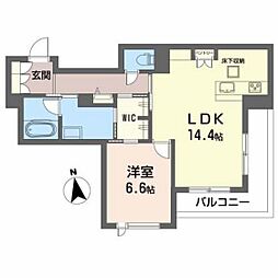 BEREONEO 1LDKの間取図画像