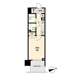HF仙台長町レジデンス 1Kの間取図画像