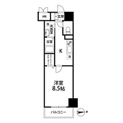 REGALO仙台駅東 1Kの間取図画像