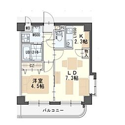 サンライズロード・宮町 1LDKの間取図画像