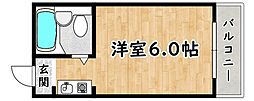 ジオナ大和田 1Kの間取図画像