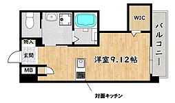 LaNature大野 ワンルームの間取図画像