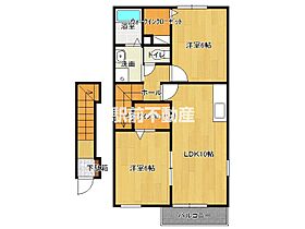 サンリセスA 202 ｜ 佐賀県佐賀市東与賀町大字田中187-3（賃貸アパート2LDK・2階・54.85㎡） その2