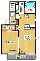 トロワーズ湘南VI 201 ｜ 佐賀県小城市牛津町勝762-11（賃貸アパート1LDK・2階・40.32㎡） その2