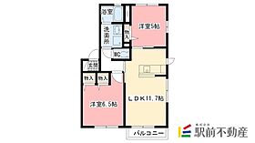 サンヒルズ下田 B棟 101 ｜ 佐賀県佐賀市下田町2-73（賃貸アパート2LDK・1階・53.16㎡） その2