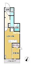 ソラリス 1LDKの間取図画像