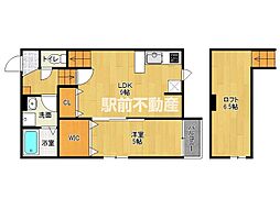 MIRISE県庁東 1LDKの間取図画像