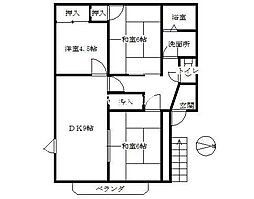メゾン黒田A 3DKの間取図画像