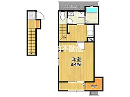 デュルセ大財 1Kの間取図画像